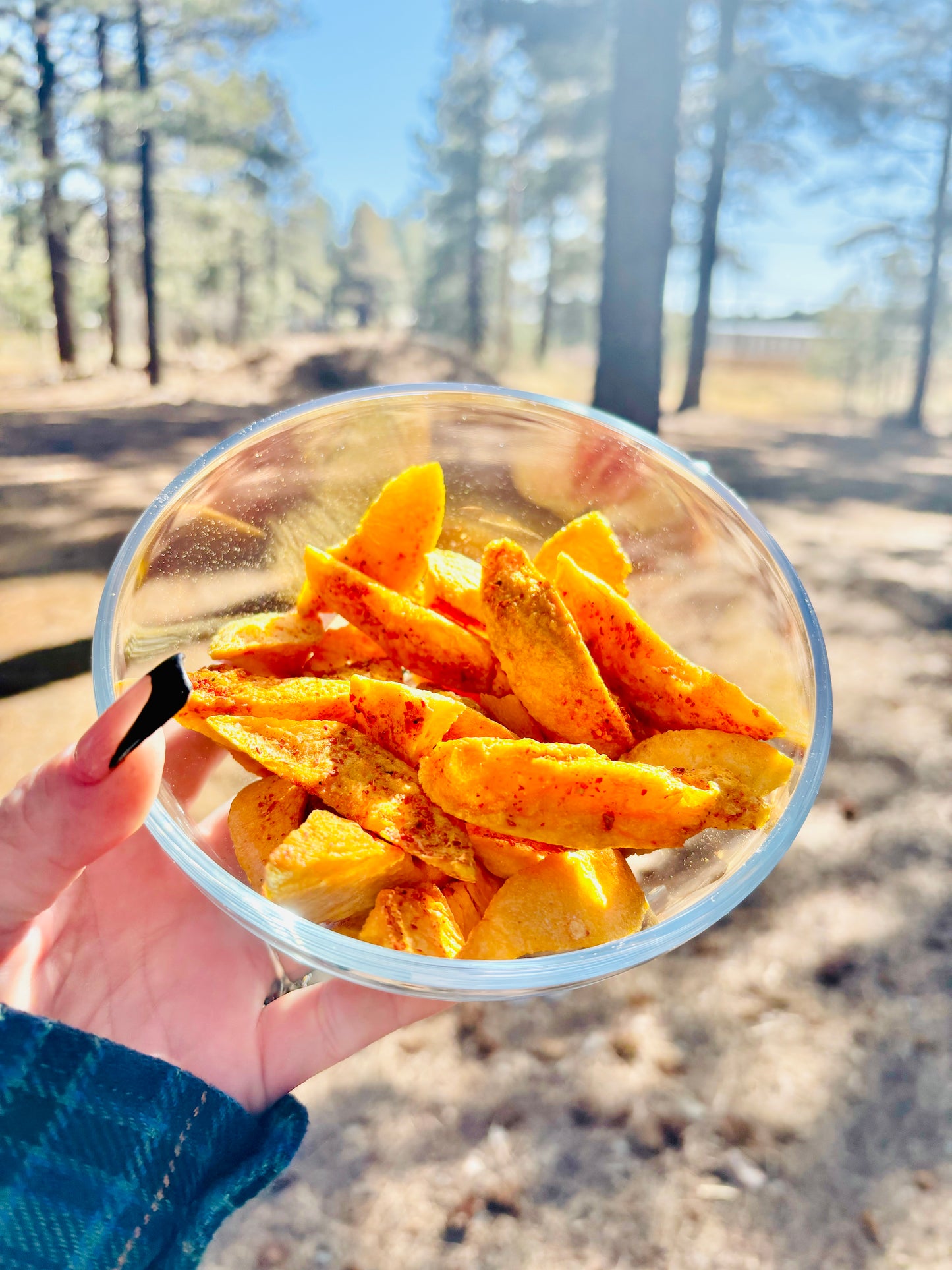 Freeze Dried Sliced Peaches with Tajin