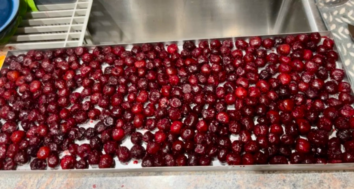 Freeze Dried Organic Dark Cherries.