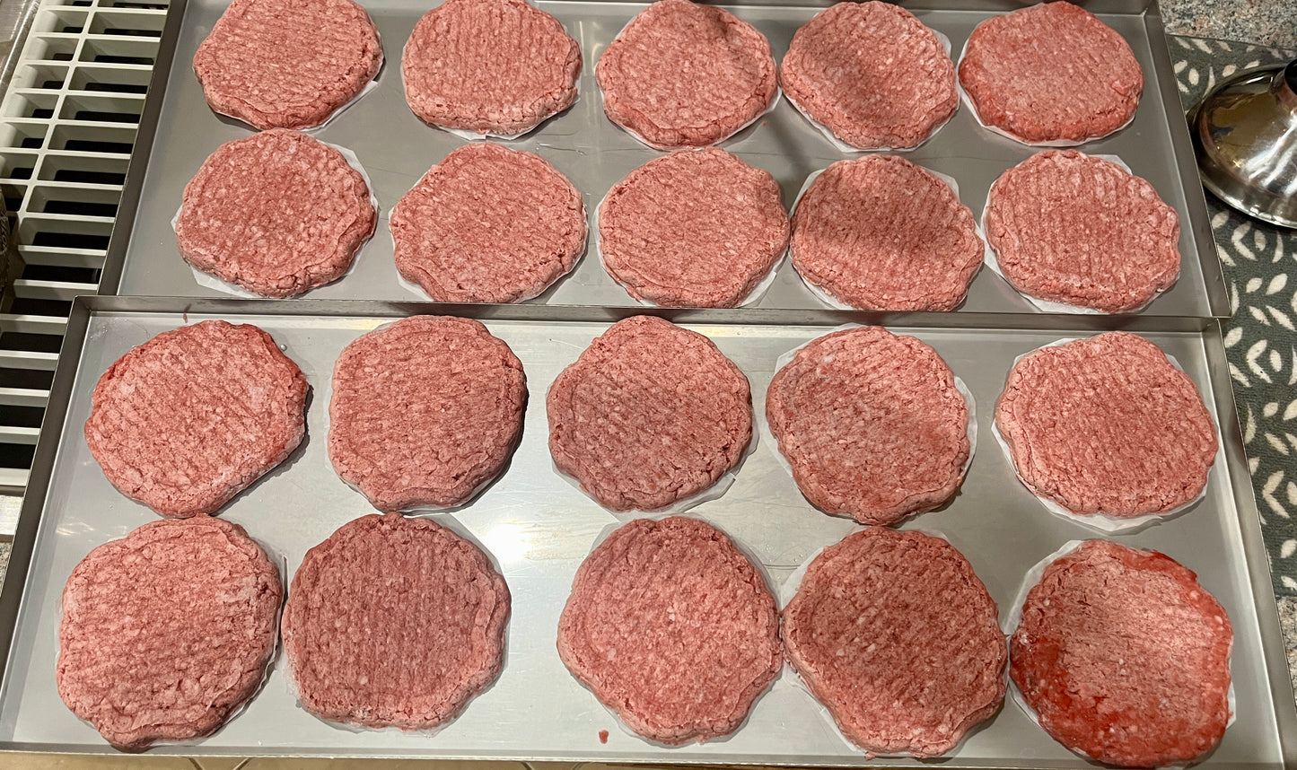 Freeze Dried Hamburger Patties - Uncooked - 1/3 Pound Each